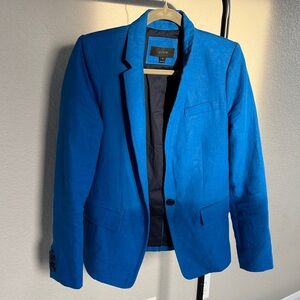 J. Crew  (like new) Royal Blue Blazer Linen Blend